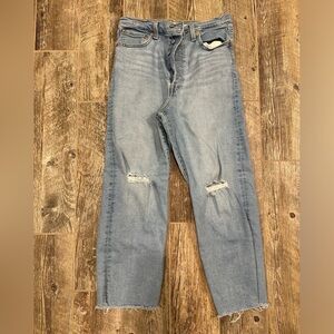 Levi’s ribcage straight ankle - size 30
